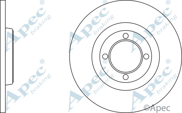 APEC BRAKING Jarrulevy DSK272